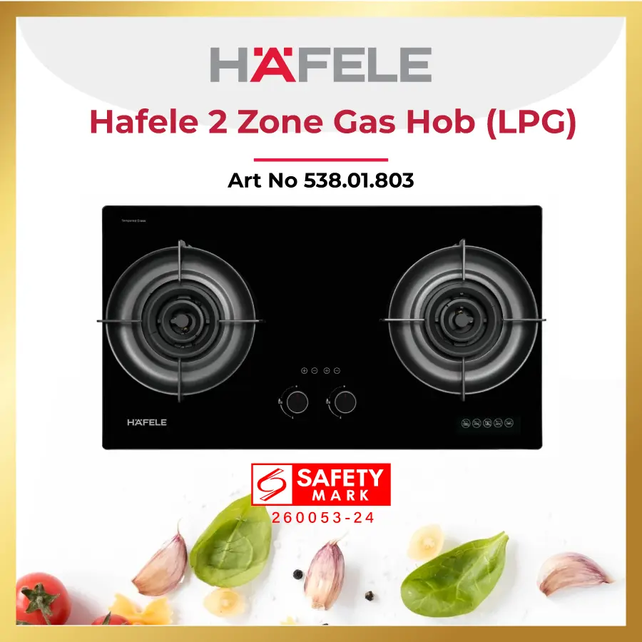 Hafele 2 Zone Gas Hob | TG/LPG