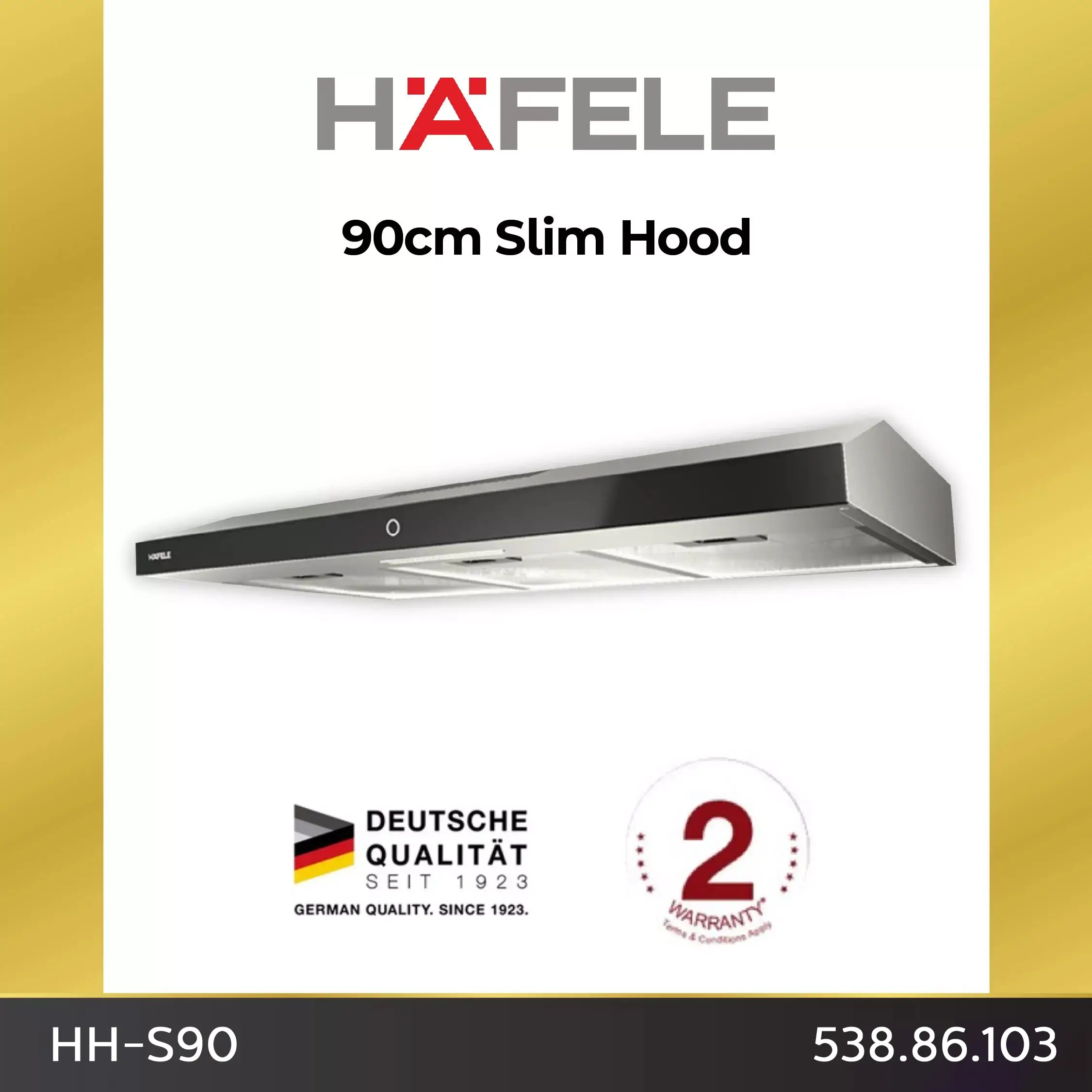 HÄFELE 90cm Slim Hood HH-S90