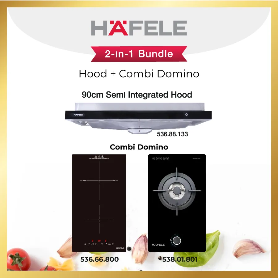 Hafele Hood + Combi Domino Hob Bundle