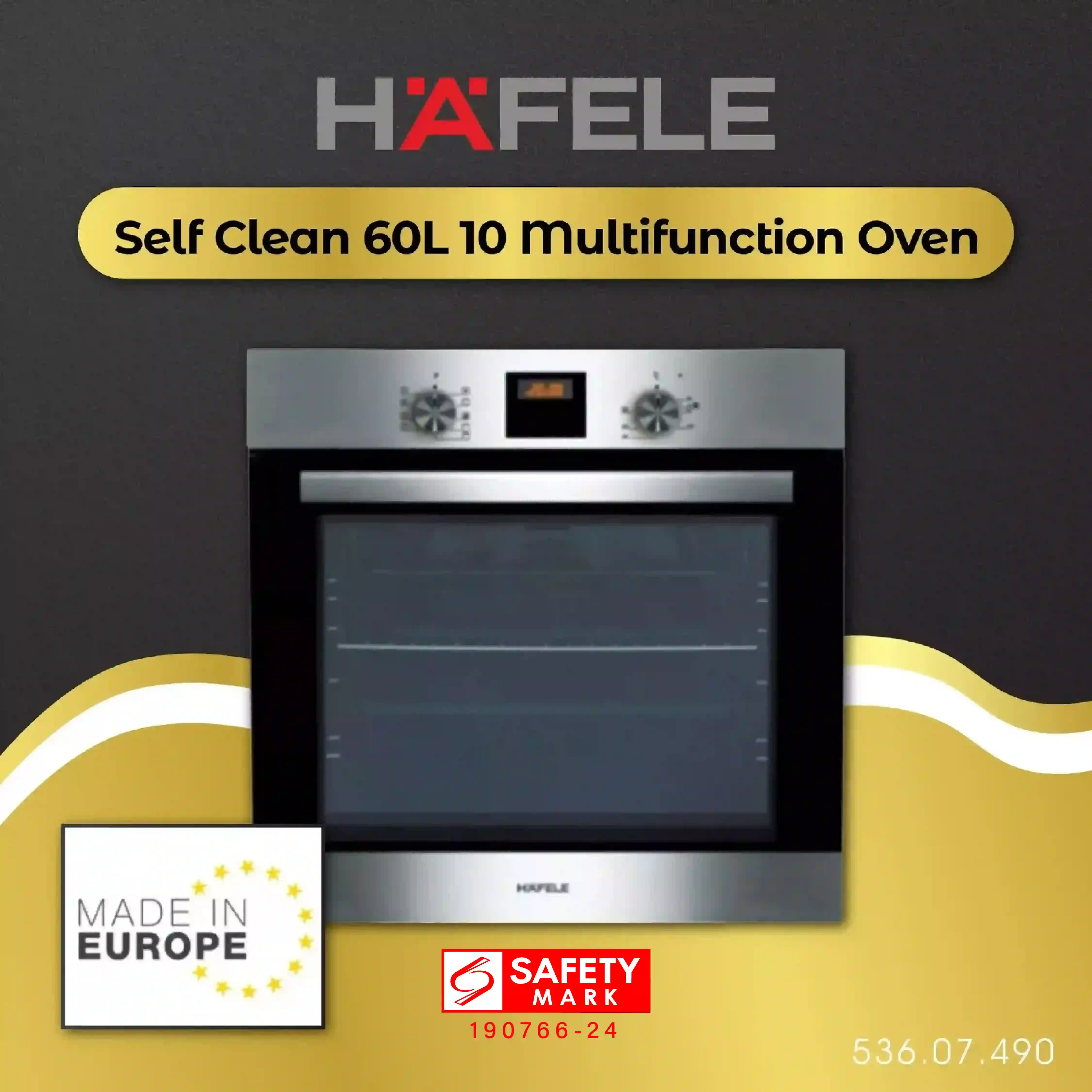 HAFELE Self Hydro Clean 60L 10 Multifunction Oven