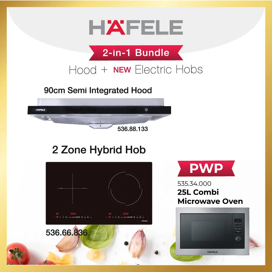 Hafele Semi Integrated Hood + Induction Hob | 2 in 1 Bundle