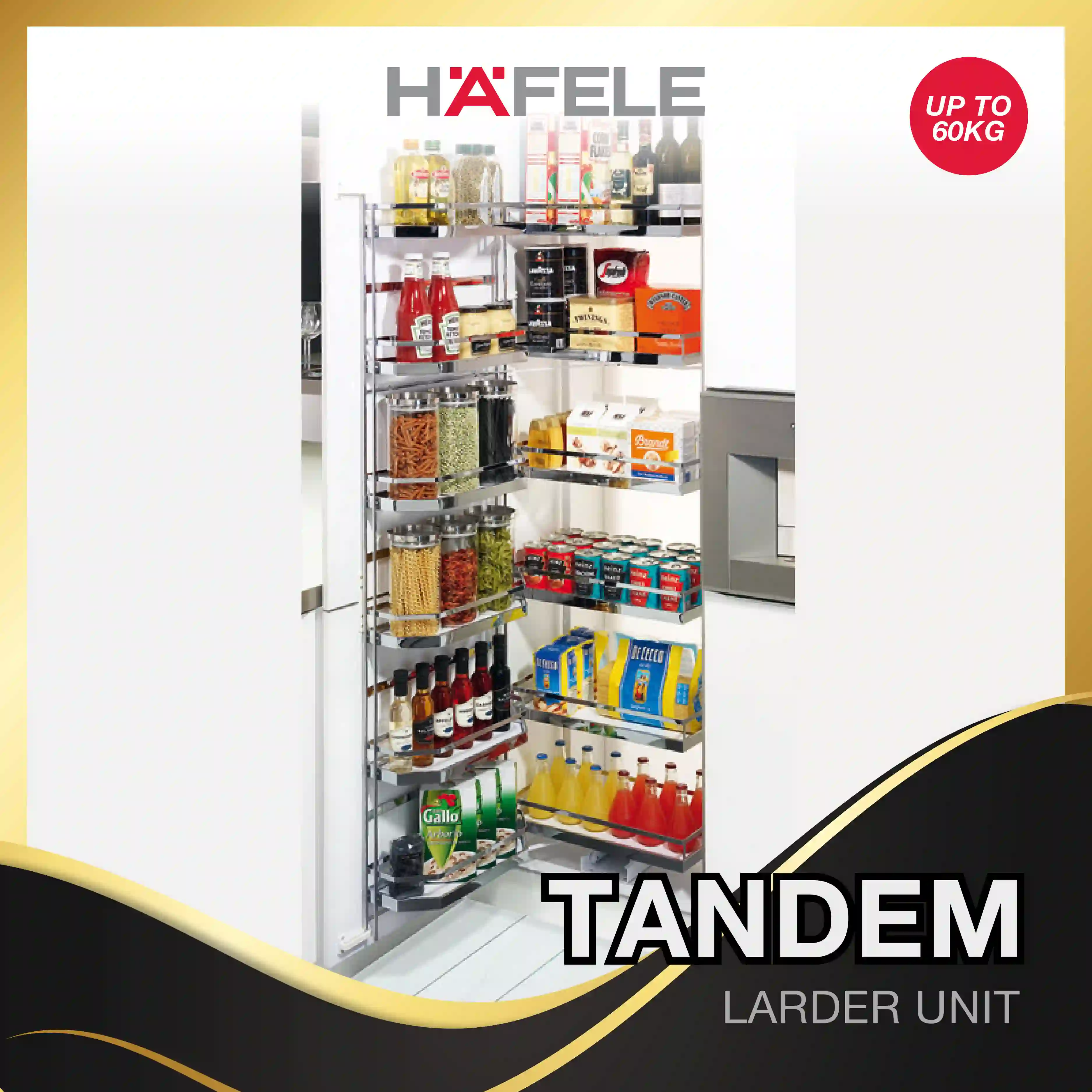 Hafele TANDEM Tall Pull-Out Storage System