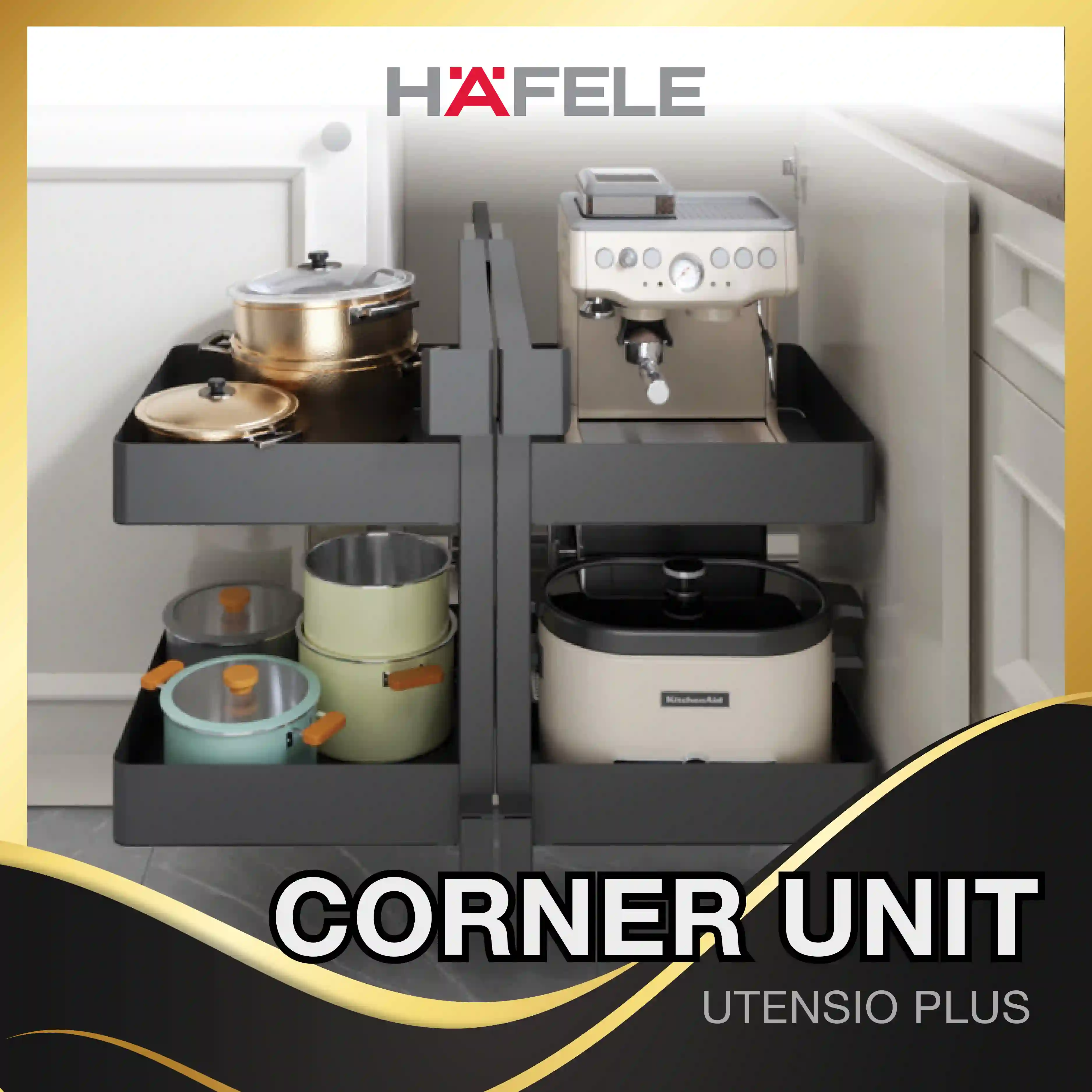 Hafele Utensio Plus H2 Corner Unit