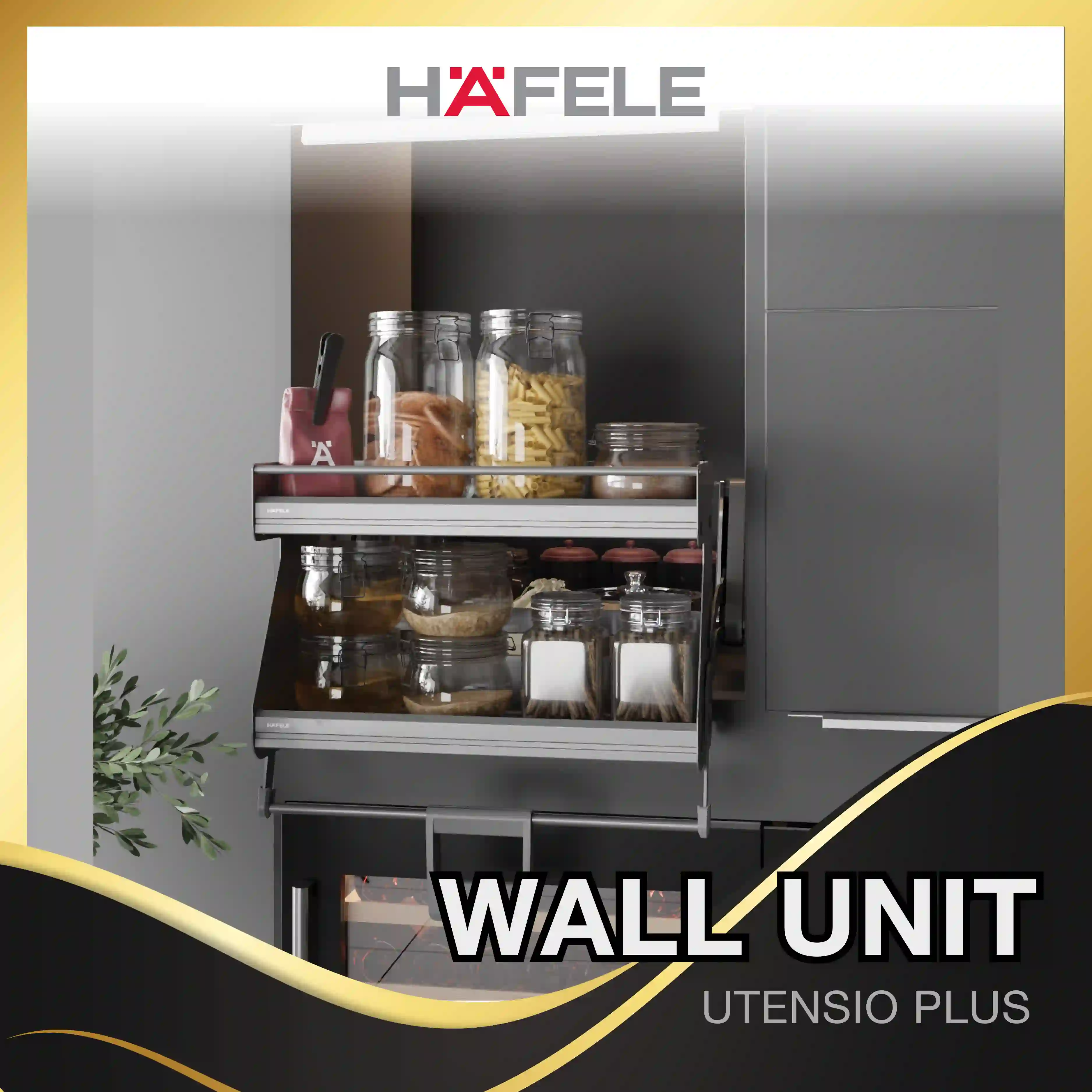 Hafele Utensio Plus H2 Wall Unit